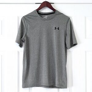 Under Armour Heat Gear Threadborne Loose Fit Men’s Grey T-Shirt Size Small